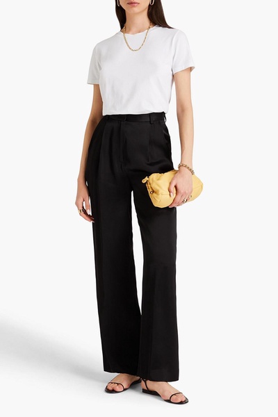 Ross satin wide-leg pants