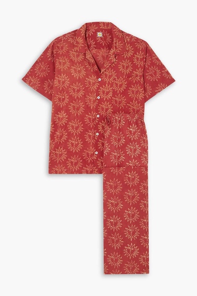 + Ōshadi Helios printed cotton-voile pajama set