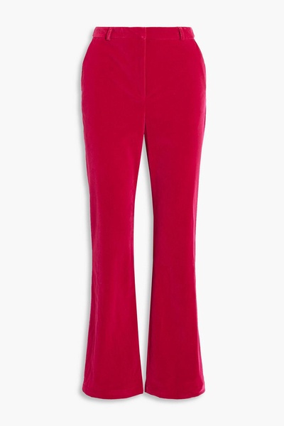 Erris velvet straight-leg pants