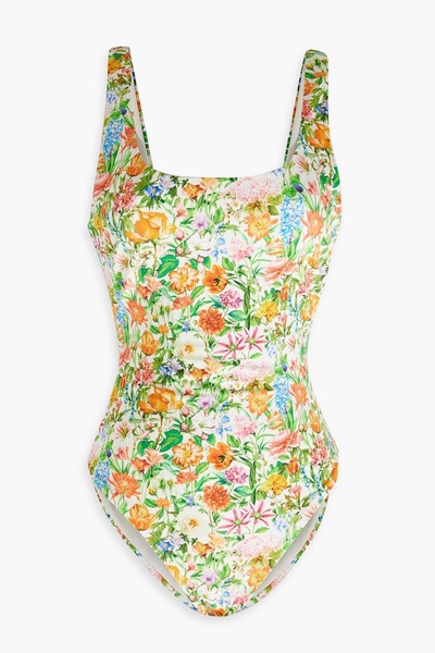 Floral-print swimsuit