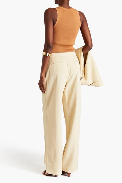 Vianka crepe wide-leg pants