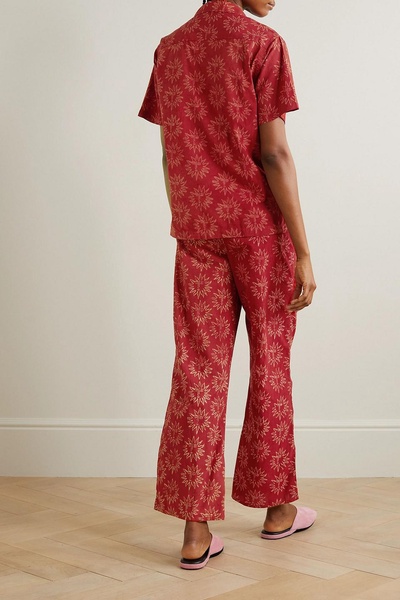 + Ōshadi Helios printed cotton-voile pajama set