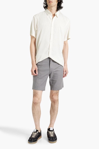 Linen-blend shirt