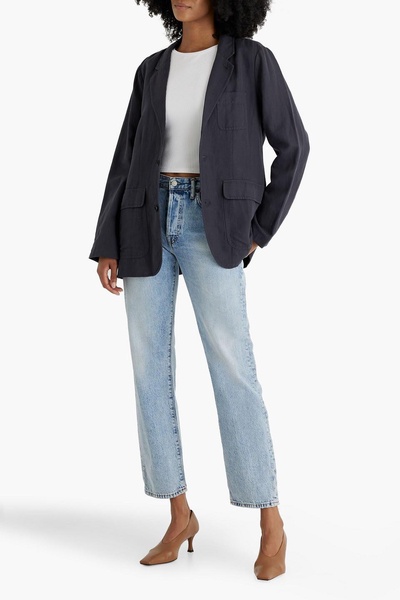 Meggie linen, TENCEL Lyocell and cotton-blend twill blazer