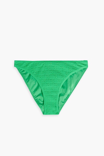 Logo-print stretch-jacquard mid-rise bikini briefs