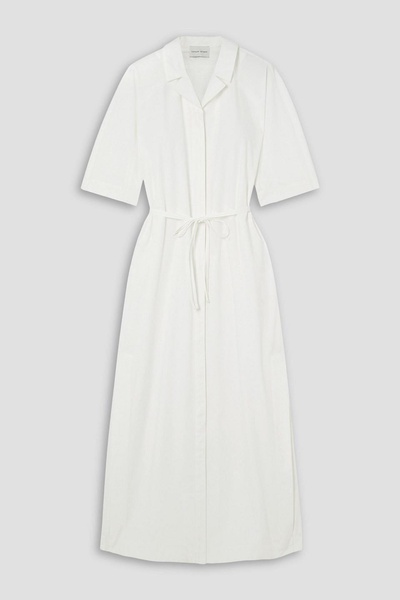 Moala cotton-poplin maxi shirt dress