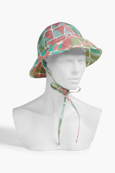 Printed twill bucket hat