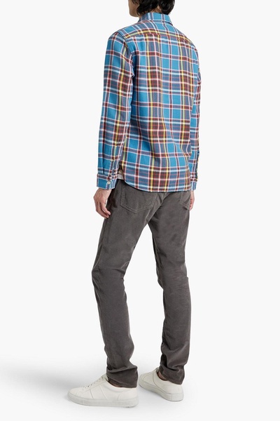 Checked cotton-flannel shirt