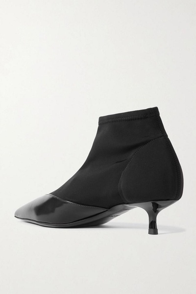 Vega leather-trimmed neoprene ankle boots