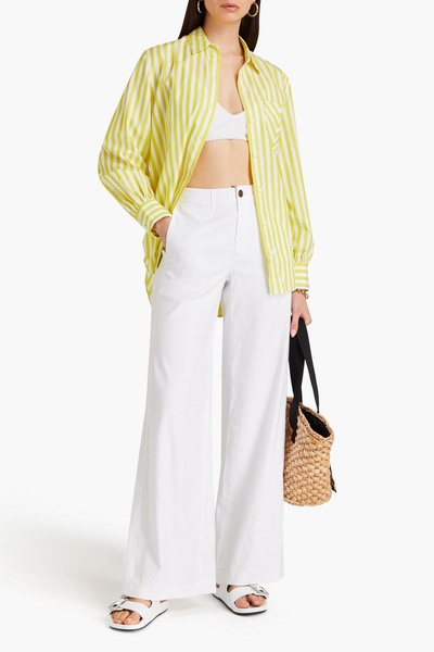 Sofie linen-blend wide-leg pants