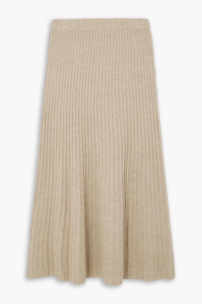 Hevina ribbed wool maxi skirt