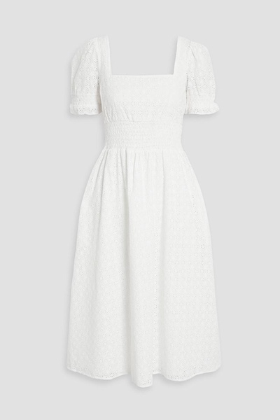 Holland broderie anglaise cotton midi dress