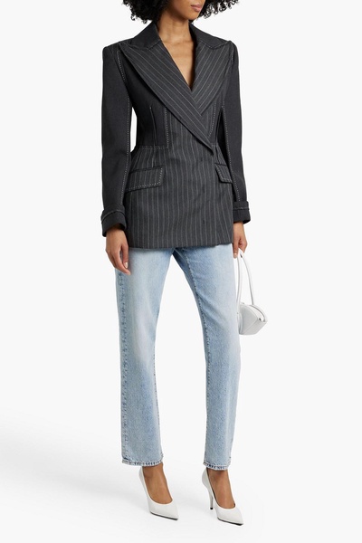 Mariposa pinstriped wool-blend twill blazer