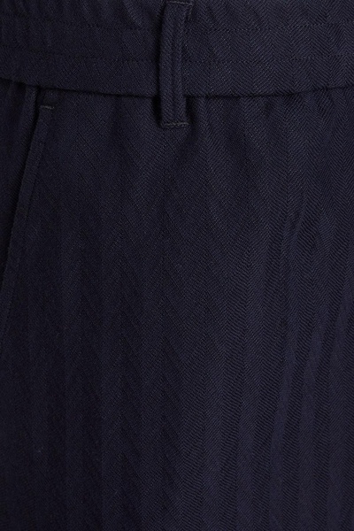 Tapered jacquard-knit cotton-blend pants