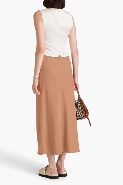 Boshan satin-twill midi skirt