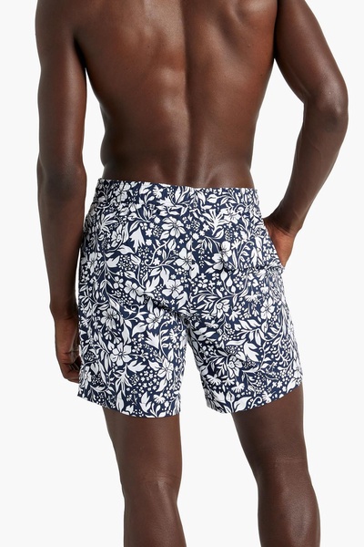 Calder mid-length floral-print swim shorts