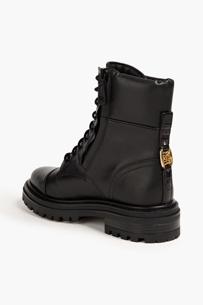 Aleia leather combat boots