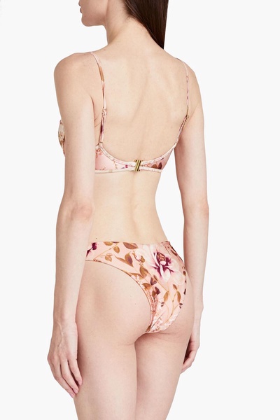 Rosa floral-print underwired bikini top