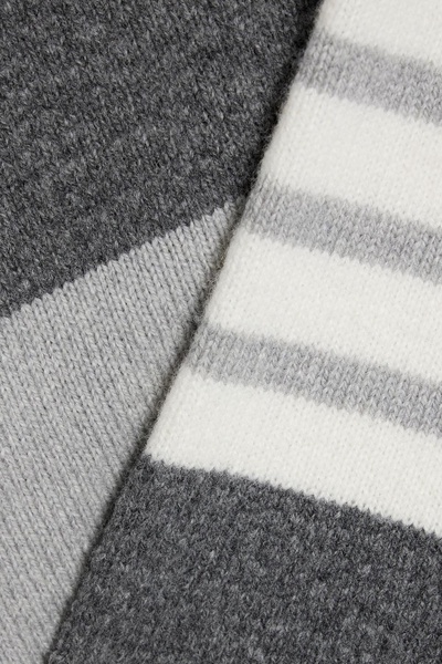 Striped wool polo shirt