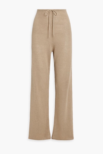 Linen wide-leg pants