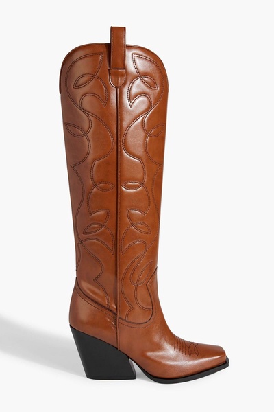 Cowboy faux leather boots