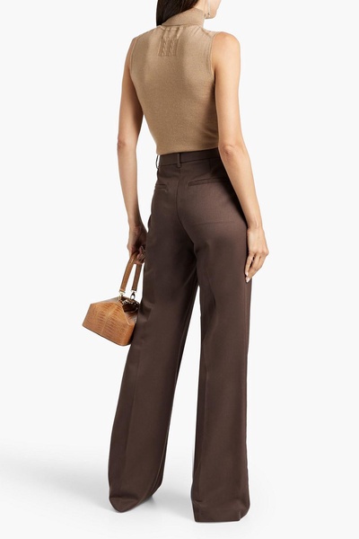 Arielle wool-twill flared pants