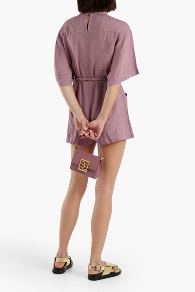 Colin pintucked linen playsuit