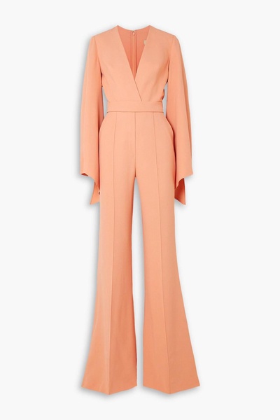 Belted cady jumpsuit