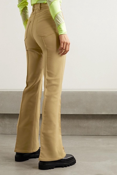 Twill flared pants