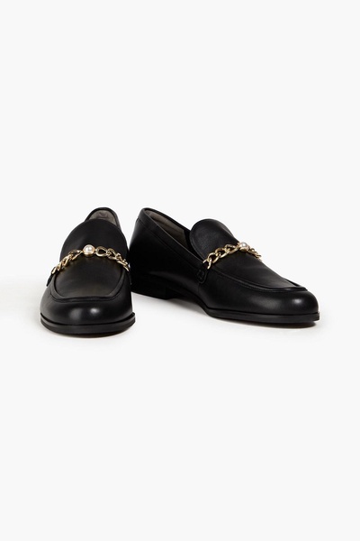 Owen embellished leather loafers