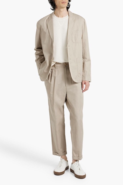 Cotton and linen-blend suit jacket