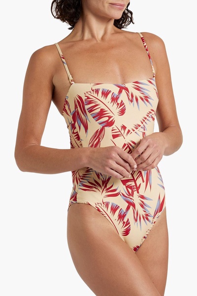 Estelle cutout printed swimsuit