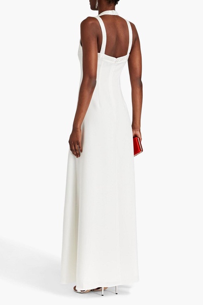 Allison bead-embellished crepe gown