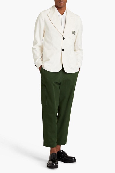 Ridley embroidered cotton-corduroy blazer