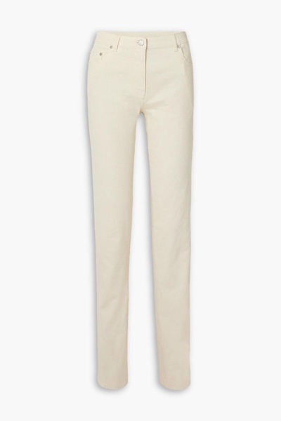 High-rise slim-leg jeans