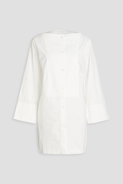 Baltimore cotton-poplin and piqué top