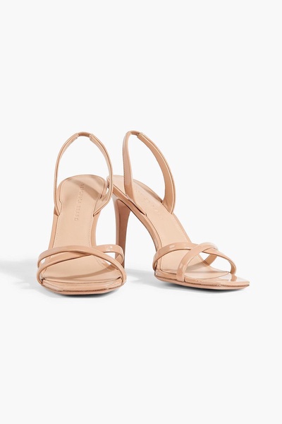 Analita patent-leather slingback sandals