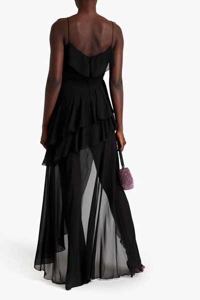 Alva ruffle-trimmed chiffon maxi dress