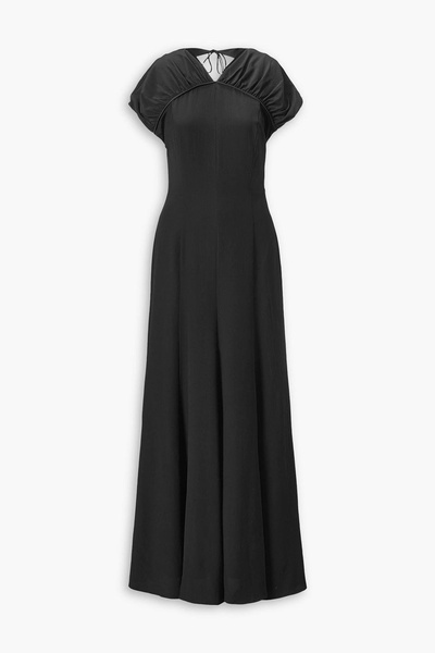 Yves open-back silk-crepe maxi dress