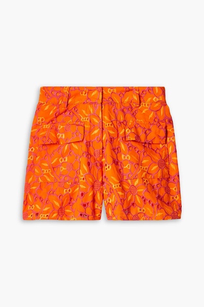 Juana broderie anglaise cotton-voile shorts