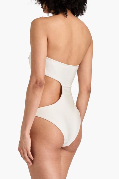 Bisa cutout strapless swimsuit