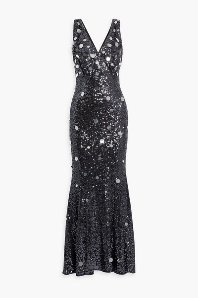 Sequined tulle gown