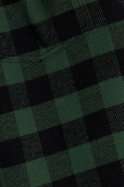 Checked cotton-flannel shirt