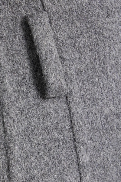 Brushed wool and cashmere-blend felt wide-leg pants