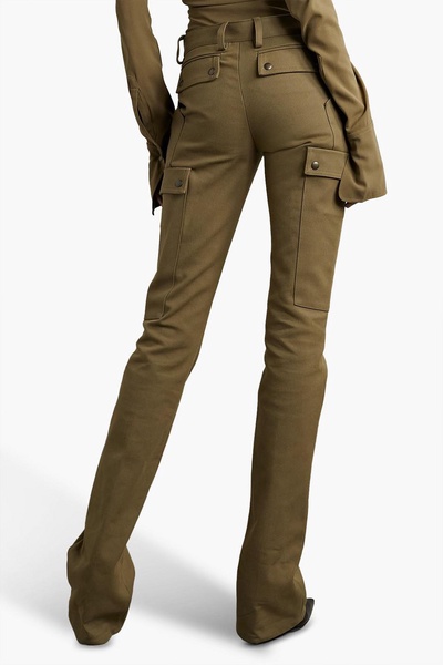 Gian stretch cotton-blend twill straight-leg pants