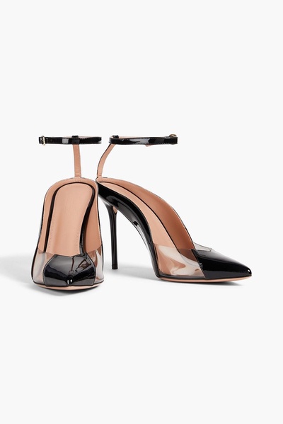 Malia 100 patent-leather and PVC pumps