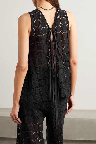 Tula guipure lace tank