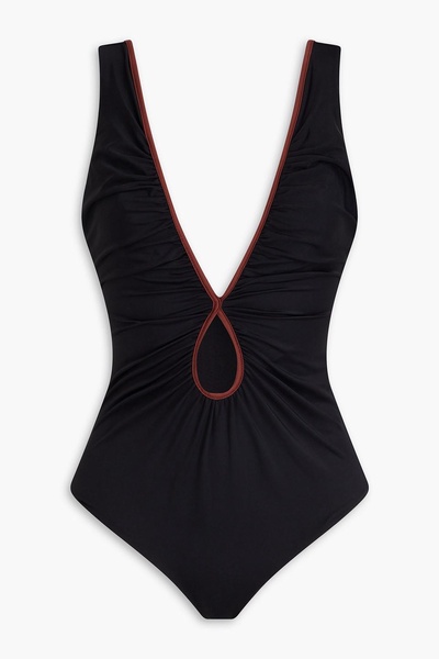 Malick cutout open-back swimsuit