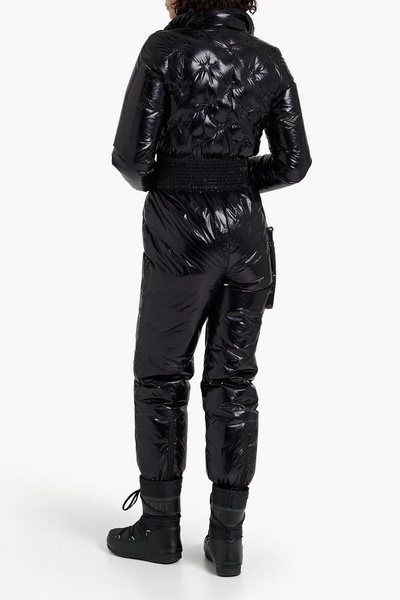 Quilted glossed ski suit