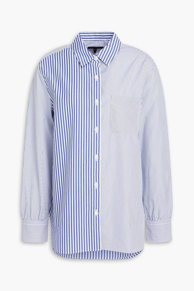 Maxine striped cotton-poplin shirt